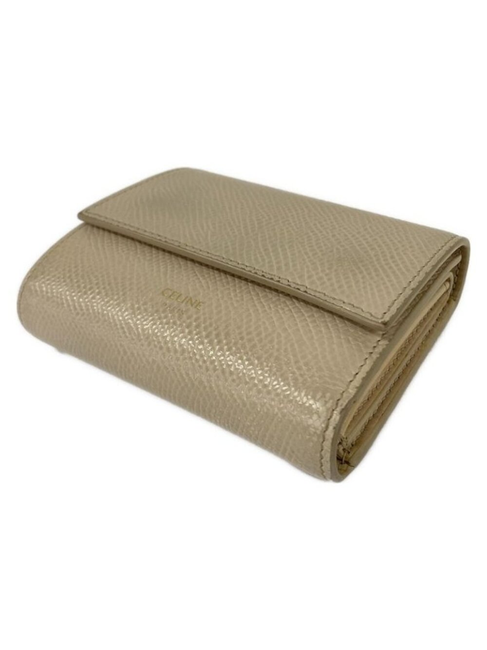 Celine Trifold Wallet Small Ivory Leather - Picture 9 of 10